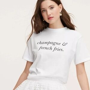 Kate Spade x target | Champagne and french fries T-shirt